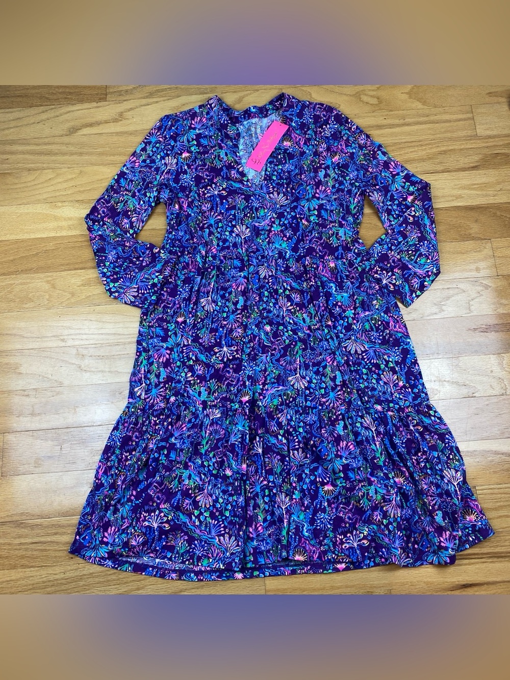 LILLY PULITZER ALAINA PURPLE BERRY DRESS SIZE M